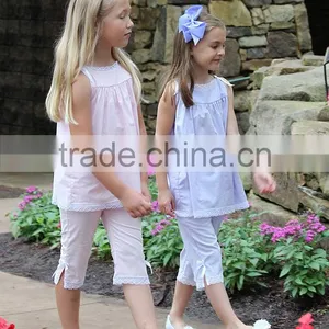 Whoesale Pink and Light Blue Boutique Baby Girl Clothes Sets thumbnail-4