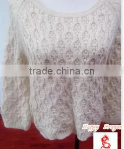 Lady Fashion Design Hand Crochet Sweater thumbnail-1