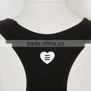 2017 New Fashion Design Customized Your Own Brand Logo Elastic Band 95%Cotton 5%Spandex Sport Crop Top Bralettes thumbnail-5