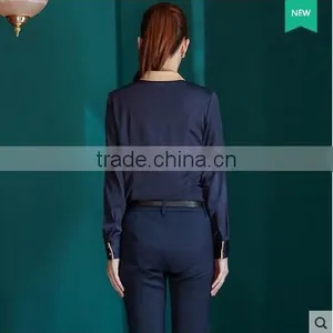 Custom Chantilly Long Sleeve Latest Fashionable Ladies Blouse Factory Women Shirt Blouse thumbnail-3