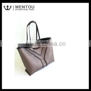 New Designs Fashionable Plain Two-sided Tote Bag thumbnail-3
