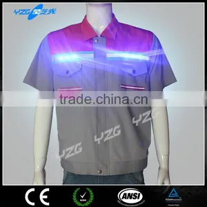 Wholesale hi Vis Waterproof Led Flashing Work T-shirt thumbnail-3