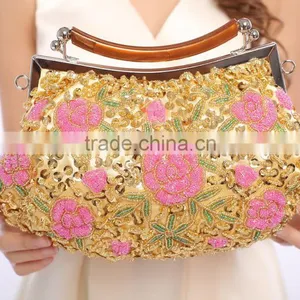 R0036H New Arrival Classical Beaded Clutch Evening Bags thumbnail-1