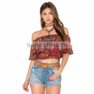Latest Fashion Women Wild Side Top Blouse thumbnail-1