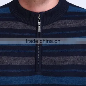 Long Sleeve Stripe Round Collar Pullover Model Sweater for Men With Best Prices thumbnail-5