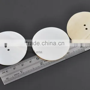 44mm 1.75inch Big Natural Shell Buttons 2-hole Thin Mother of Pearl Buttons Decoration SHELL-005 thumbnail-3