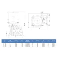 Geared Escalator Elevator Traction Machine , VVVF Drive ET160-II thumbnail-2