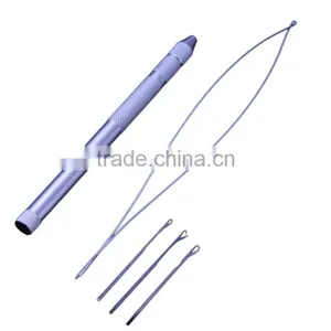 Wig Pulling Needle Threader, Micro Rings Hair Extension Loop Pulling Needle thumbnail-1
