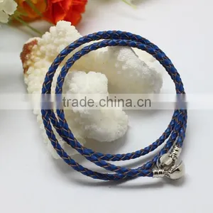 Unique New Plain Braided Leather Cord DIY Clasp Bracelet Leather Jewelry, Accessories for Beads Bracelet Jewelry thumbnail-1