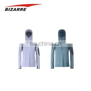 Manufacturer Unisex 1/4 Zip Blank Hoodie Fishing Jersey thumbnail-2