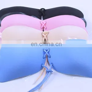 Formal Dress One Piece Seamless Women Silicone Bra Cup Invisible A Blade Strapless Ladies Push Up Bras Underwear Women thumbnail-1