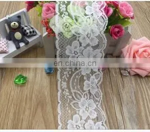 7.5CM WIDE WHITE LACE TRIMEXQUISITE VINTAGE GAUZE EMBROIDERY LACE DECORATION GARMENT ACCESSORIES 1YARD/LOT thumbnail-2
