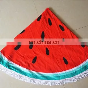 Fashion Sexy Beach Dress Round Custom Beach Towel thumbnail-3