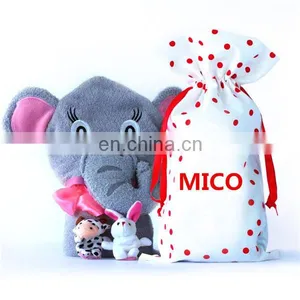 Custom 100% Bamboo Elephant Baby Bath Towel With Hood Beautiful Pink Girl Hooded Elephant Towel thumbnail-1