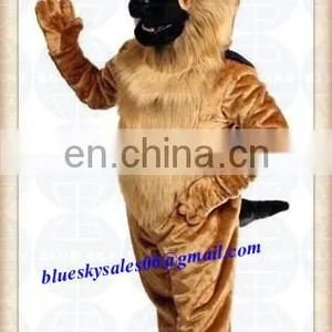 Professional Custom German Shepard Dog Mascot Costume Suit Halloween Prop Adult Cartoon Mascotte Fancy Dress Outfit thumbnail-1