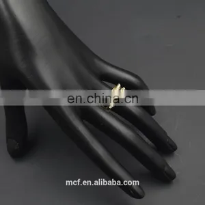 MCR-0028 Latest Fashion Design Gold Fake 18k Snake Ring ,wedding Engagement Ring thumbnail-1
