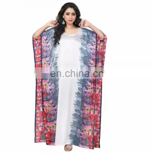 Printed Beautiful Long Kaftan / Simple & Elegant Design Straight Animal Print Style Casual Wear Kaftan thumbnail-1