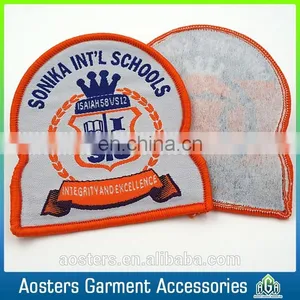 Customize High Quality Overlock Woven Badge for Clothing thumbnail-3