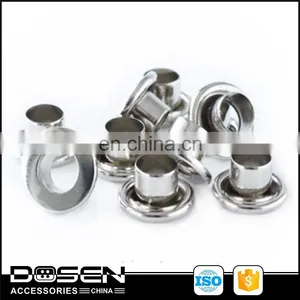 Generic Shiny Silver Flate Surface Shoes Lace Brass Eyelets Punch Ring Rivets for Clothing Canvas Handbags Garment Grommets thumbnail-1