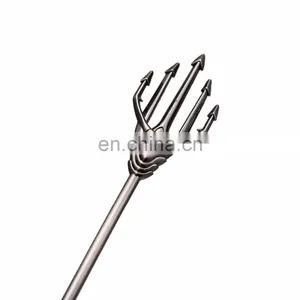 DC Comic Justice League Super Heros Aquaman Trident Model Keychain thumbnail-4