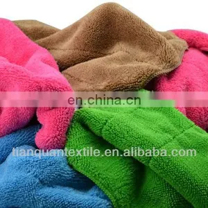 Coral Fleece Towel Solid Dyed Soft Handle 200gsm 300gsm 400gsm High Quality From China Supplier thumbnail-1