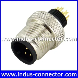 Molded Male M12 a Coding Underwater 3 Pin Shielding Din Plug Connector thumbnail-1