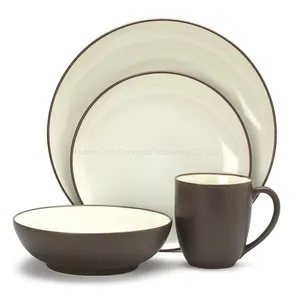 Wholesale China Housewares Ceramic Dinner Table Set Porcelain Tableware Dinnerware Sets Bone China Dinner Plate Set thumbnail-3
