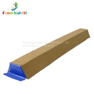 Kids Gymnastic Folding Suede Double Balance Beam Training Equipment for Gymnasts thumbnail-2
