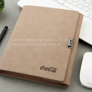 2020 New 6 Ring Bind Notebook Custom a5 Planner Kraft Diary Calendar Card Holder Logo Printing Notebook thumbnail-2