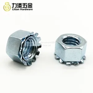 China Factory Wholesale Carbon Steel Galvanized #6-32 K Nut thumbnail-1