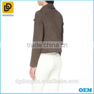New Fashion Suede Girls Biker Jackets Wholesale thumbnail-2