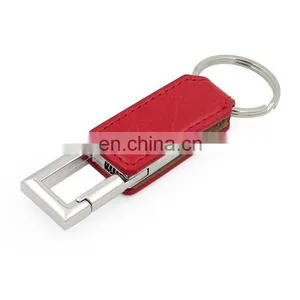 New Customized Logo Pendrive Leather USB 3.0 Flash Drive Gift With Metal Box Packing thumbnail-2