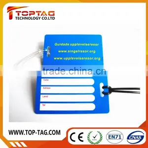 Cheap Price Customized PVC Luggage Tag, Airline Luggage Tag With Loop Strap, Hard Plastic Luggage Tag thumbnail-2