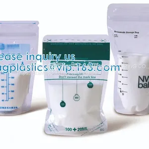 Milk Pouch Bags, Waterproof, Smell Proof, Airproof, Slider Zipper Grip Stand Up Package thumbnail-5