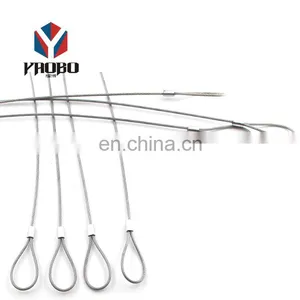 Exquisite Workmanship Keys Colored Stainless Steel Rope Thin Wire Key Ring With Screw thumbnail-4