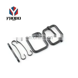 China Wholesale Metal D Ring O Ring Adjustable Center Bar Buckle Slide Metal Buckle For Belt thumbnail-2