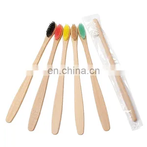100% Natural Bamboo Toothbrush, Biodegradable and Reusable Bamboo Toothbrush thumbnail-1