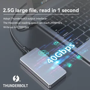 Thunderbolt 4 USB3.2/3.1 M.2 NVME SSD Enclosure thumbnail-4