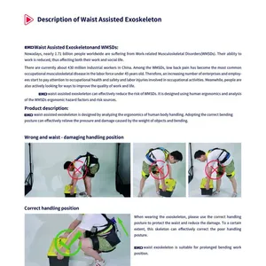 Elastic Waist/Back Assisted Workplace Exoskeleton Suit For Workers thumbnail-5