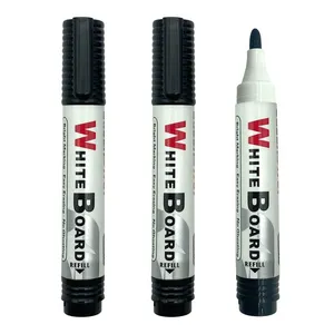 Free Samples Non Toxic Dry Erase White Board Marker Pen Jumbo Black Whiteboard Markers Custom Print Logo for Blackboard thumbnail-1