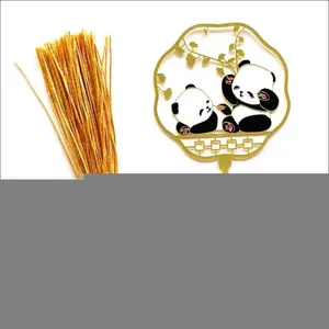 Custom Bookmarks For Metal Crafts Books Die Casting Gold Plated Metal Book Marks Bookmark thumbnail-1