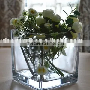 Plant Pot Rectangular Glass Vase thumbnail-1