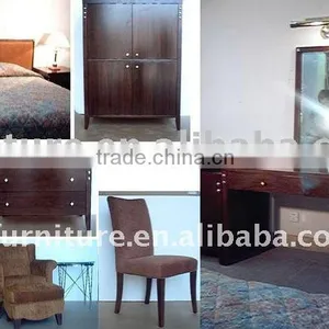 Solid Wood Hotel Queen Bedroom Furniture PFG306 thumbnail-1