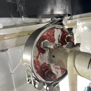 SUS 316L Flange Containment Belt With Metal Bolt Caps and EPTFE Seal thumbnail-1