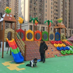 Kindergarten Wooden Climbing Slide thumbnail-1