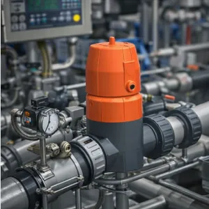 PVC Diaphragm Valve Fail Safe Close FC for Water Treatment Chemical System thumbnail-3