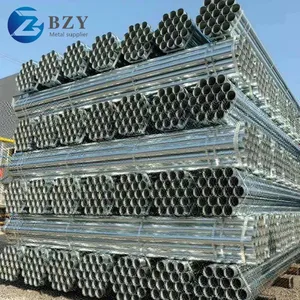 Galvanized Steel Pipe Round Hot Dipped Gi Galvan Steel Pipe for Building Astm Pre Galvanized Steel Pipe thumbnail-3