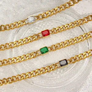 316L Stainless Steel Gold Plated Necklace Wholesale Supplier Lead-Free Hypoallergenic for Jewelry Stores thumbnail-5