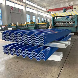 China Factory Corrugated Roofing Sheet Zinc Coated Sheet Metal For Sale thumbnail-2