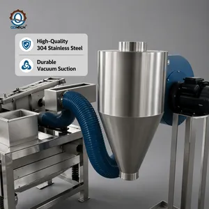 High Efficiency Cocoa Bean Shelling Machine 100kg/h Stainless Steel 304 Cocoa Peeler for Nut and Bean Processing thumbnail-1